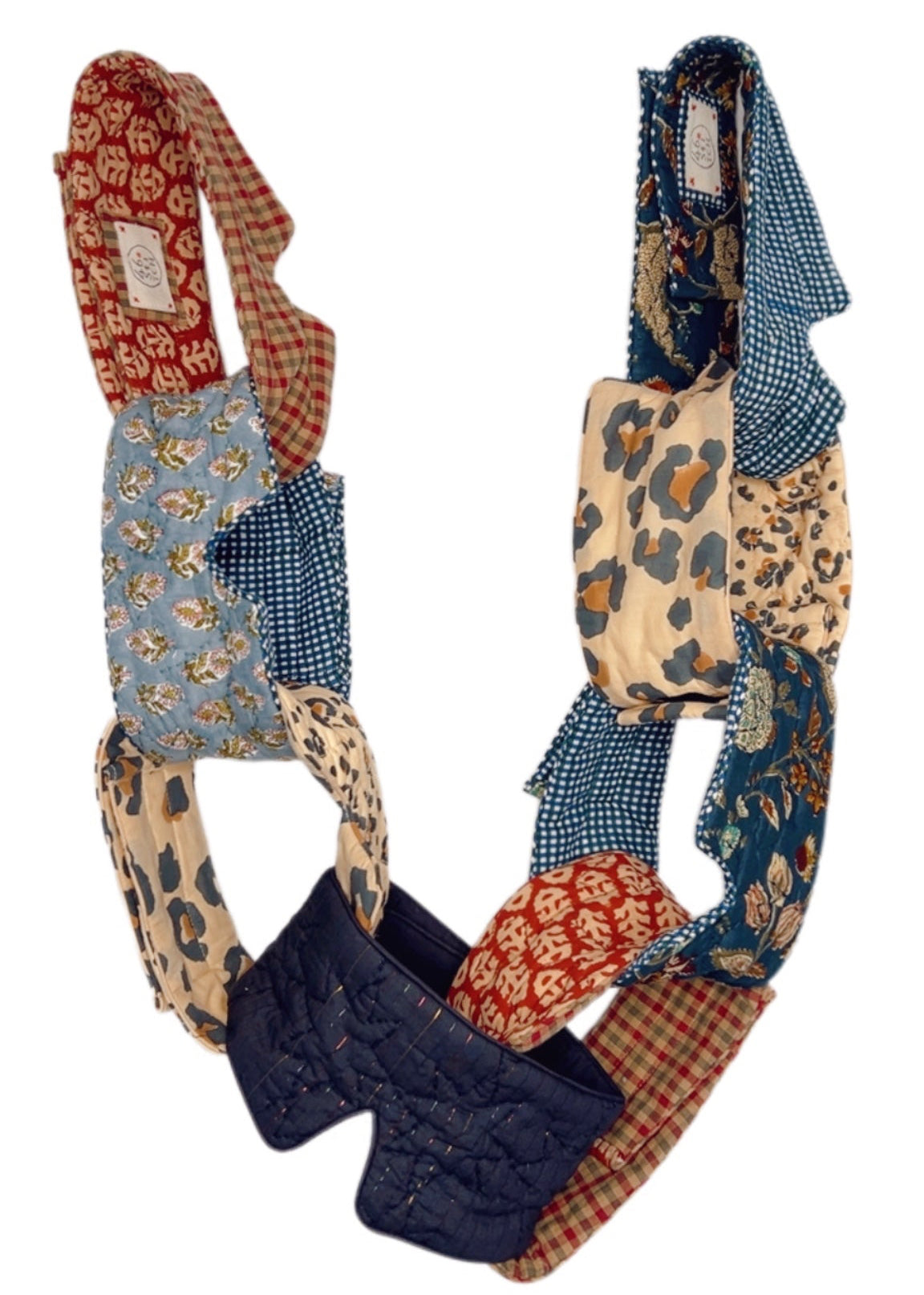 Mini Animal No Waste Quilted Eye Mask - Sand