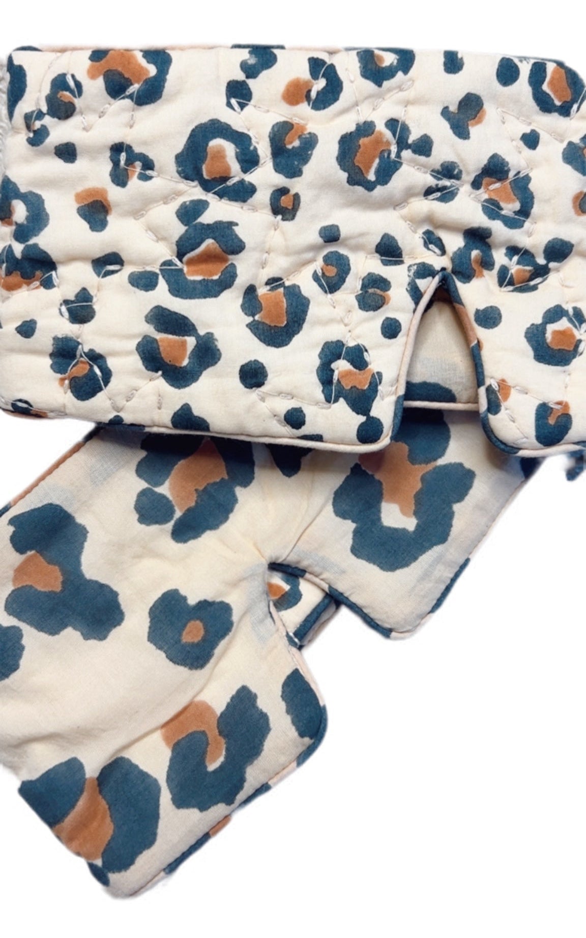 Mini Animal No Waste Quilted Eye Mask - Sand