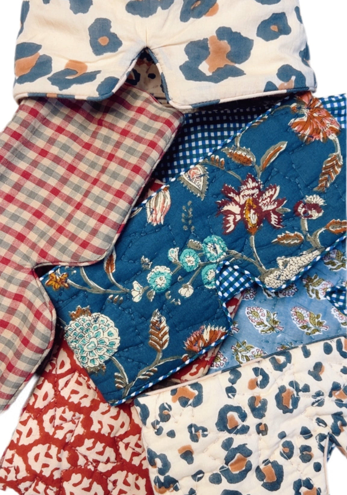 Cuckoo No Waste Quilted Eye Mask - Blue Green