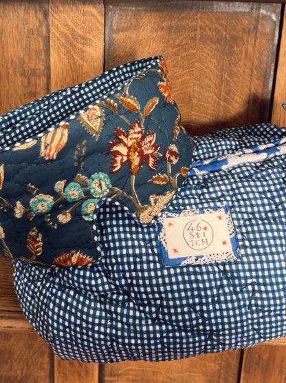 Izzy No Waste Quilted Eye Mask - Deep Teal