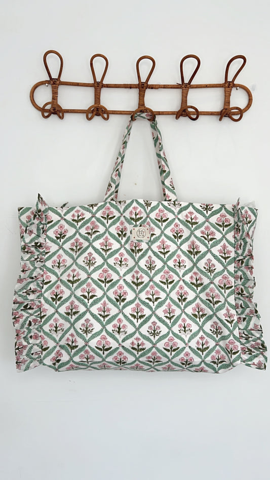 LARGE Dianne Cotton Fabric Bag