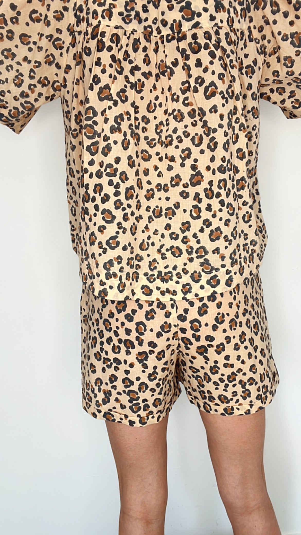 Mini Animal Print Organic Cotton Short