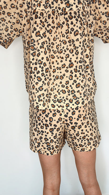 Mini Animal Print Organic Cotton Short