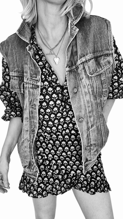 Belly Frill Edge Cotton Wrap Mini Skirt - Deep Bitter Chocolate