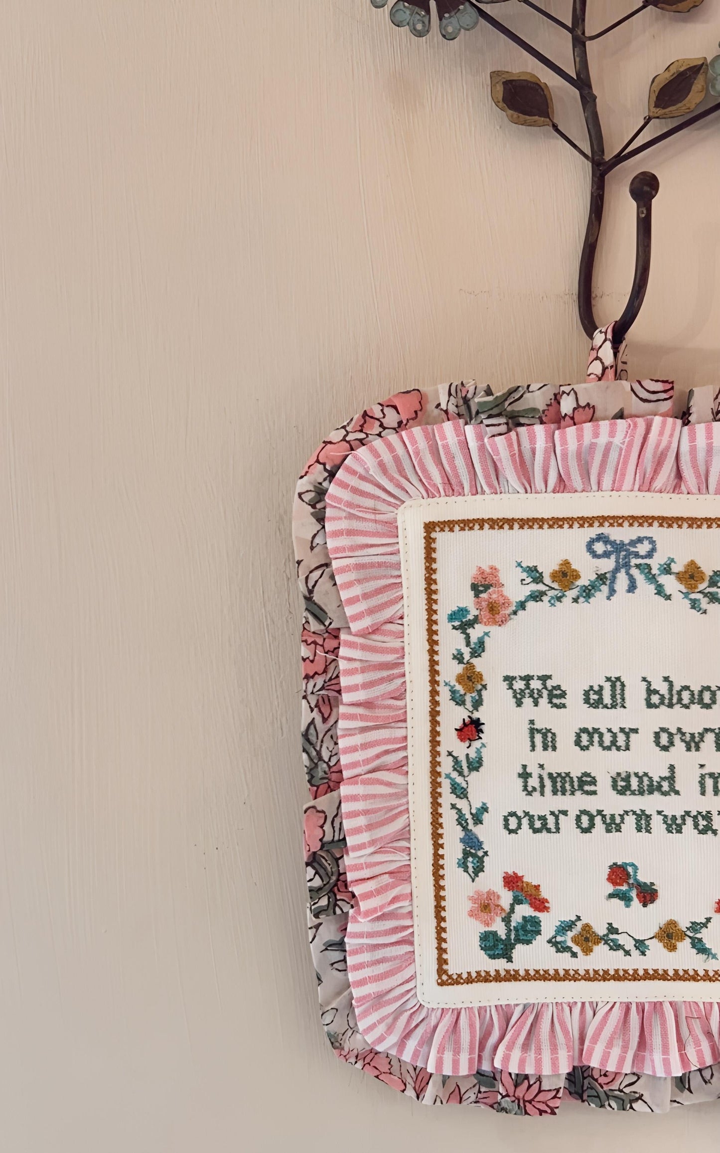 46S x ASLCo. Embroidered Wall Art - We All Bloom…