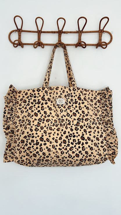 LARGE Mini Animal Print Cotton Fabric Bag