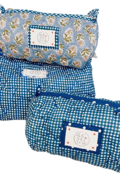 Cuckoo No Waste Small Make-Up / Wash Bag - Blue Green