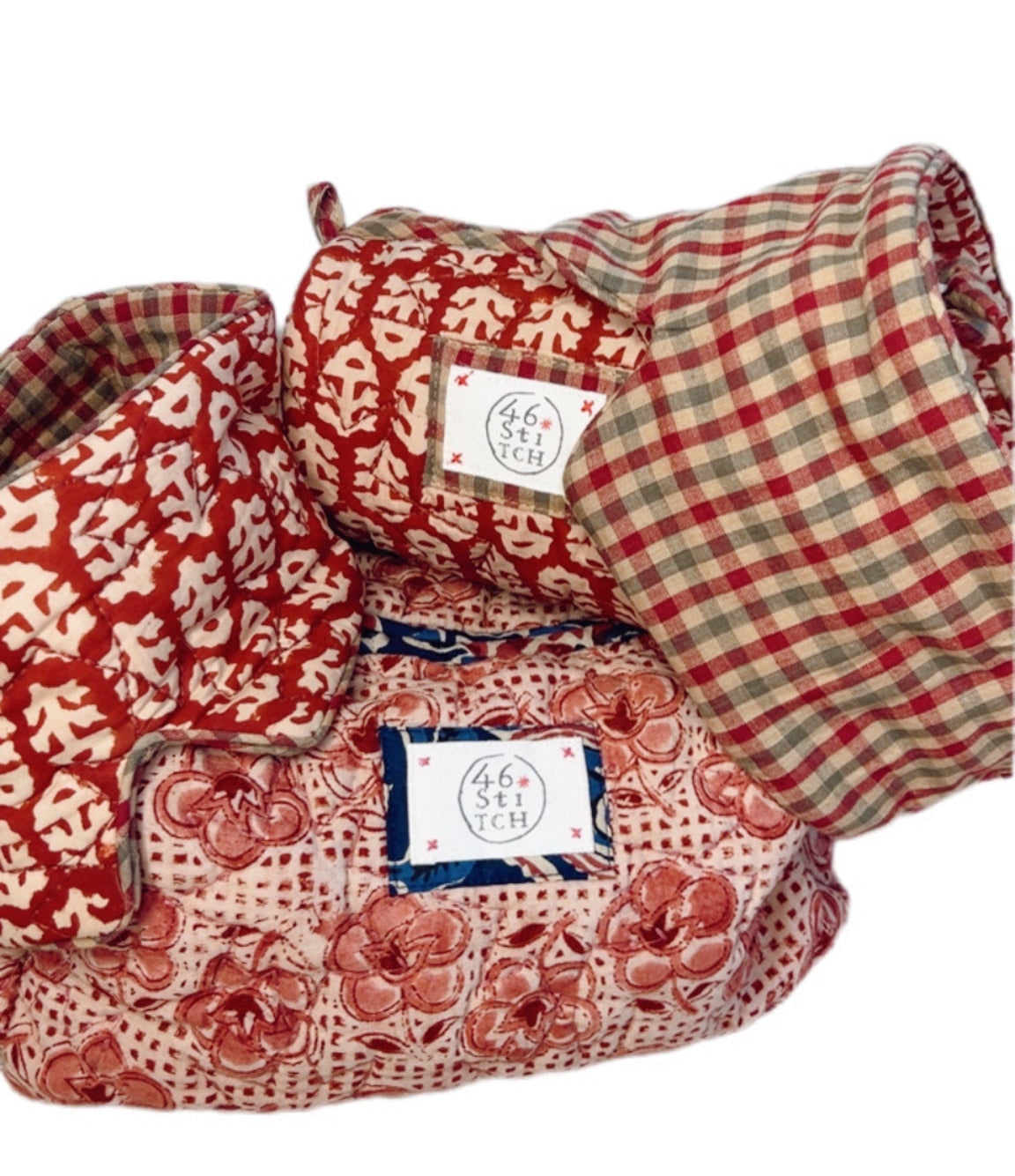 Rizo No Waste Small Make-Up / Wash Bag - Chilli Red