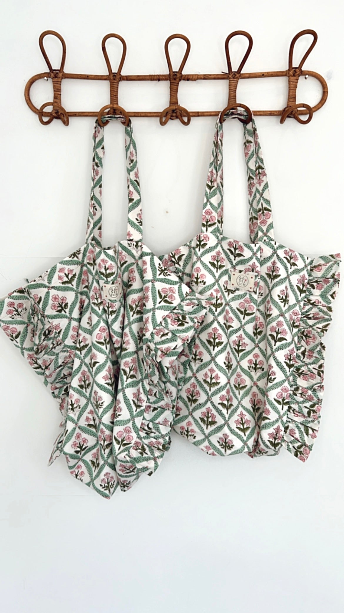 LARGE Dianne Cotton Fabric Bag