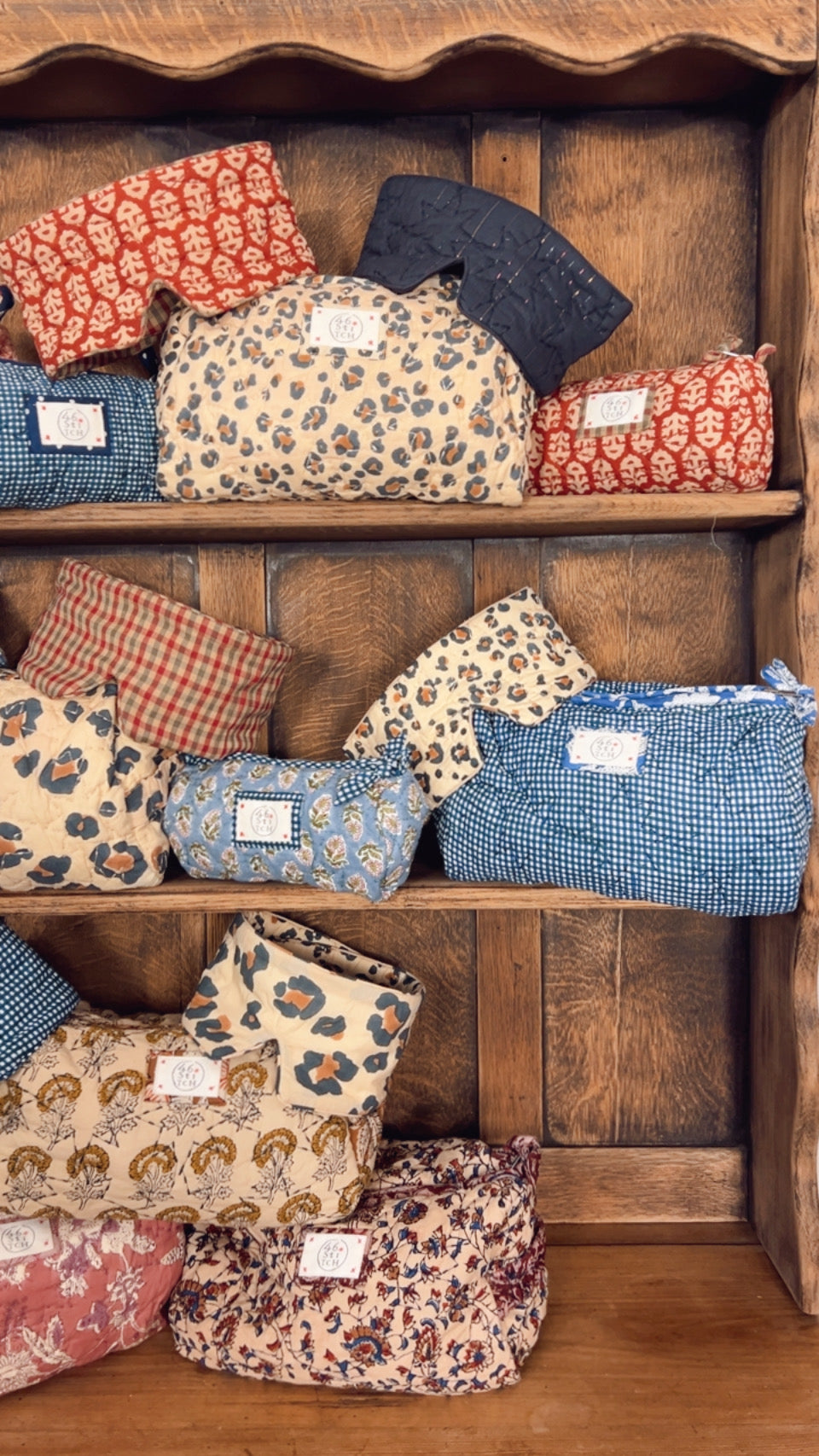 Mini Animal No Waste Quilted Eye Mask - Sand