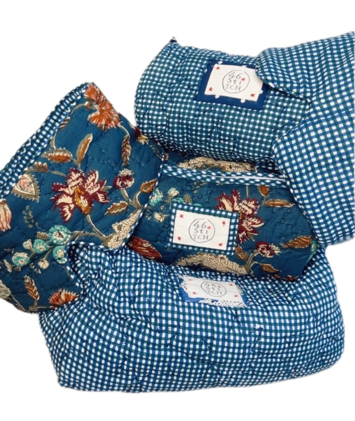 Izzy No Waste Quilted Eye Mask - Deep Teal