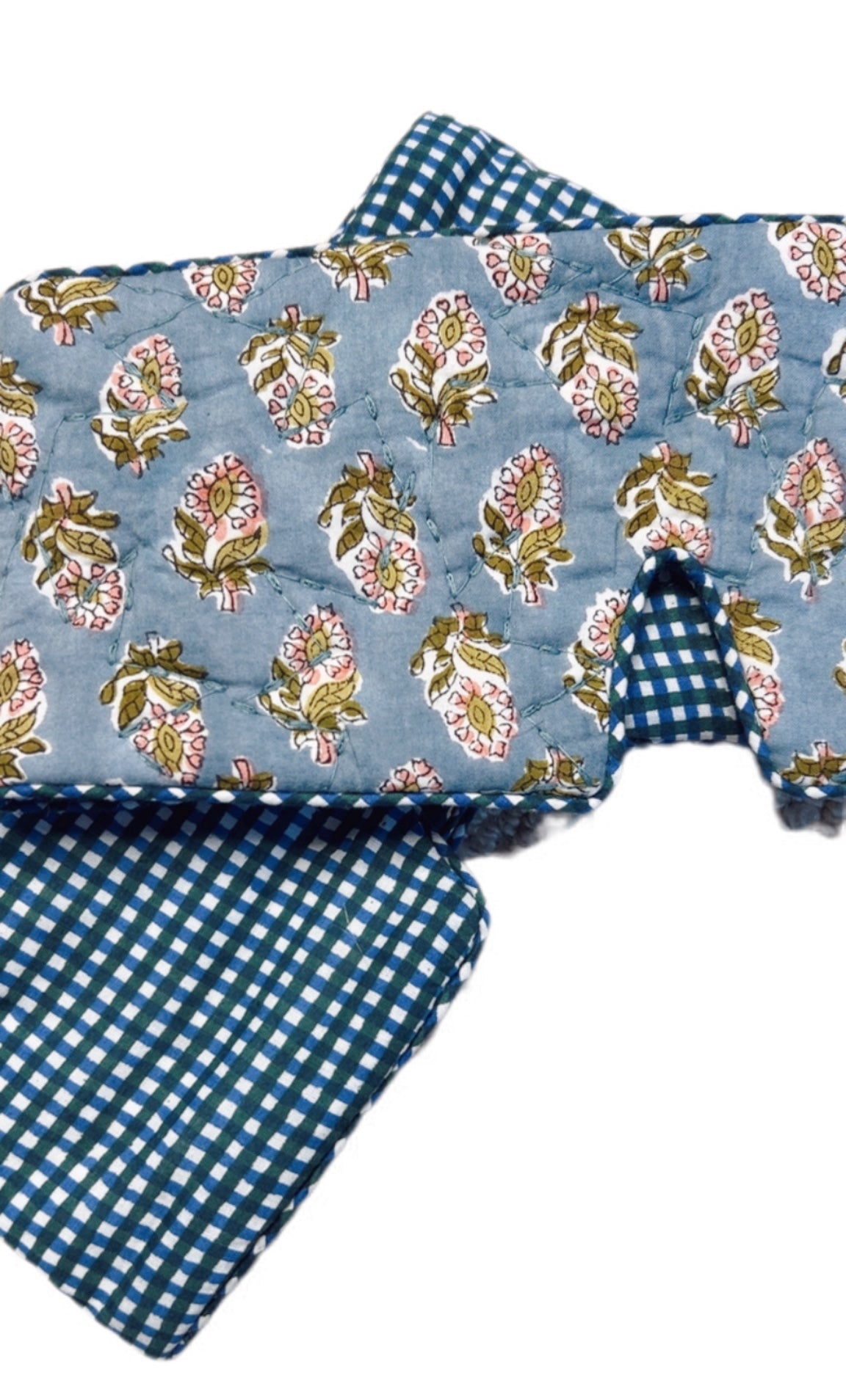 Cuckoo No Waste Quilted Eye Mask - Blue Green