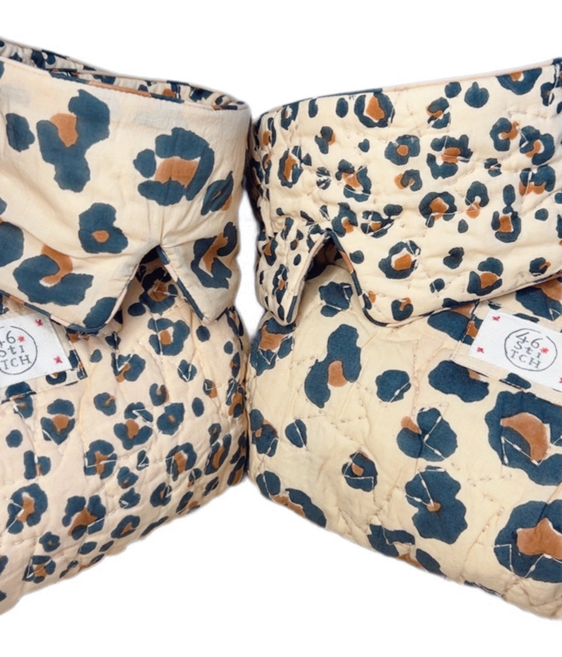 Mini Animal No Waste Quilted Eye Mask - Sand