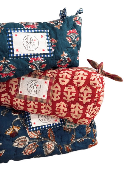 Rizo No Waste Small Make-Up / Wash Bag - Chilli Red