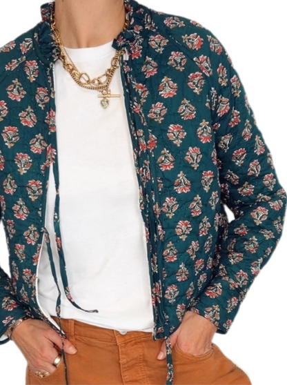 Beth Quilted Jacket - Deep Teal
