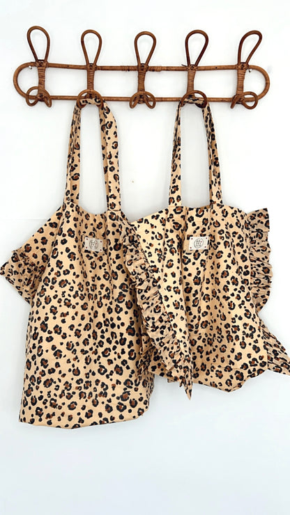 SMALL Mini  Animal Print Cotton Fabric Bag