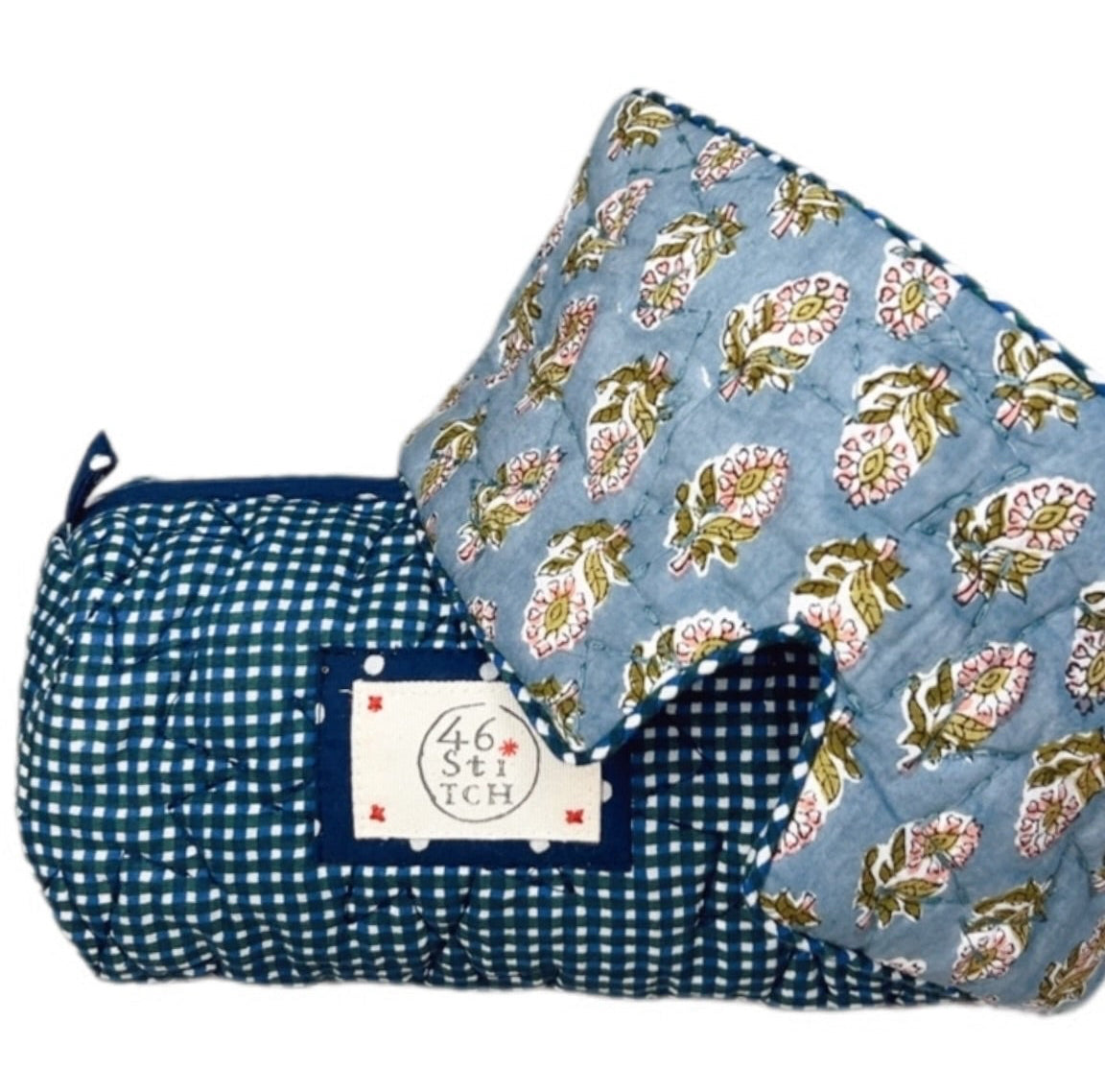 Cuckoo No Waste Quilted Eye Mask - Blue Green