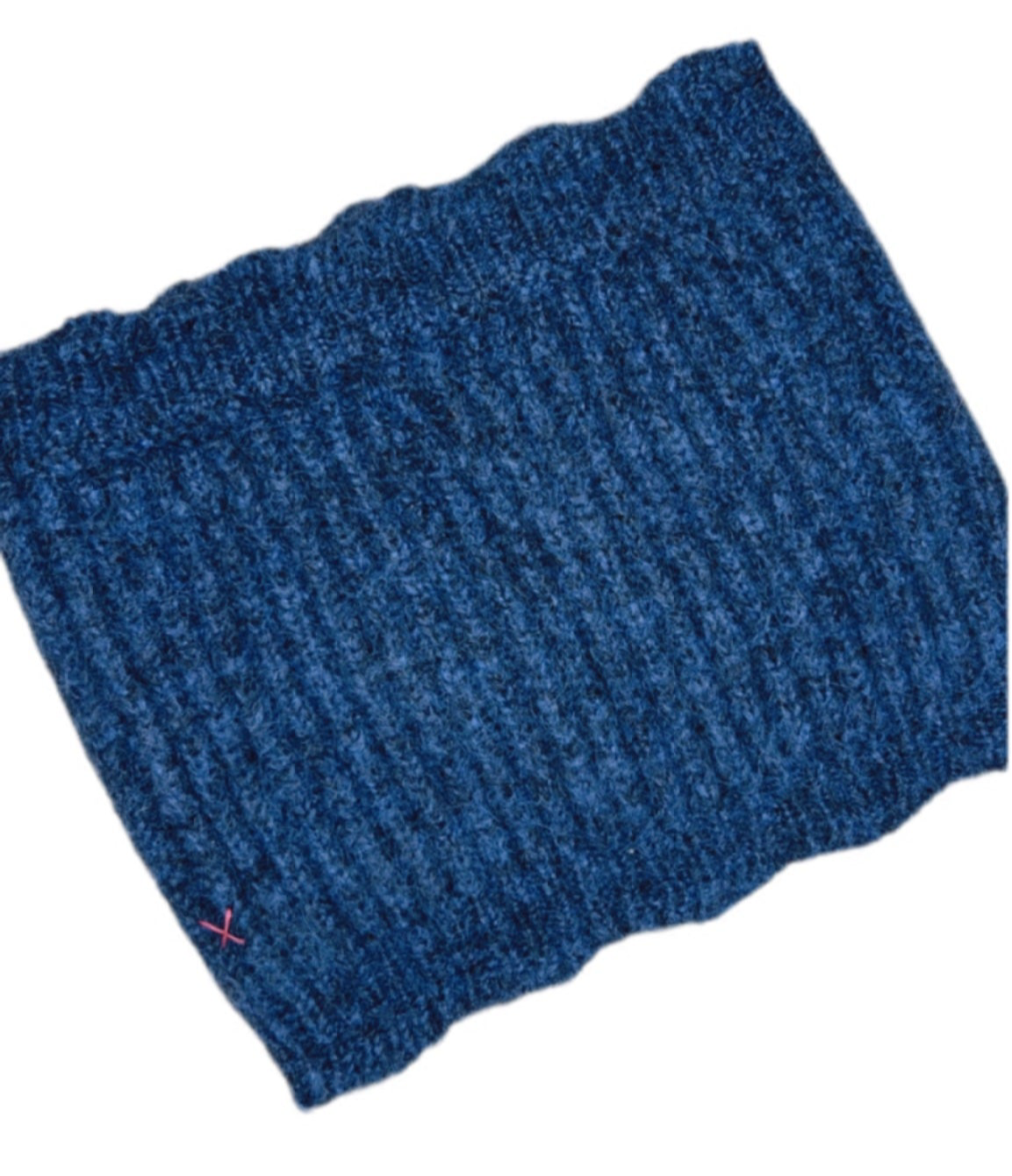 Laura Wavy Edge Knitted Snood - Midnight