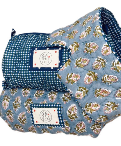 Cuckoo No Waste Small Make-Up / Wash Bag - Blue Green