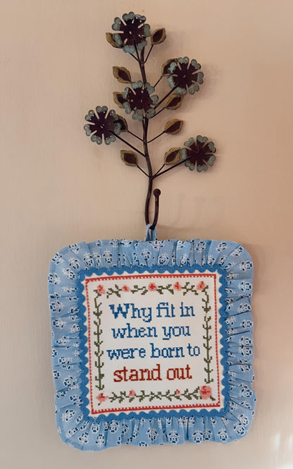 46S x ASLCo. Embroidered Wall Art - Why Fit In…