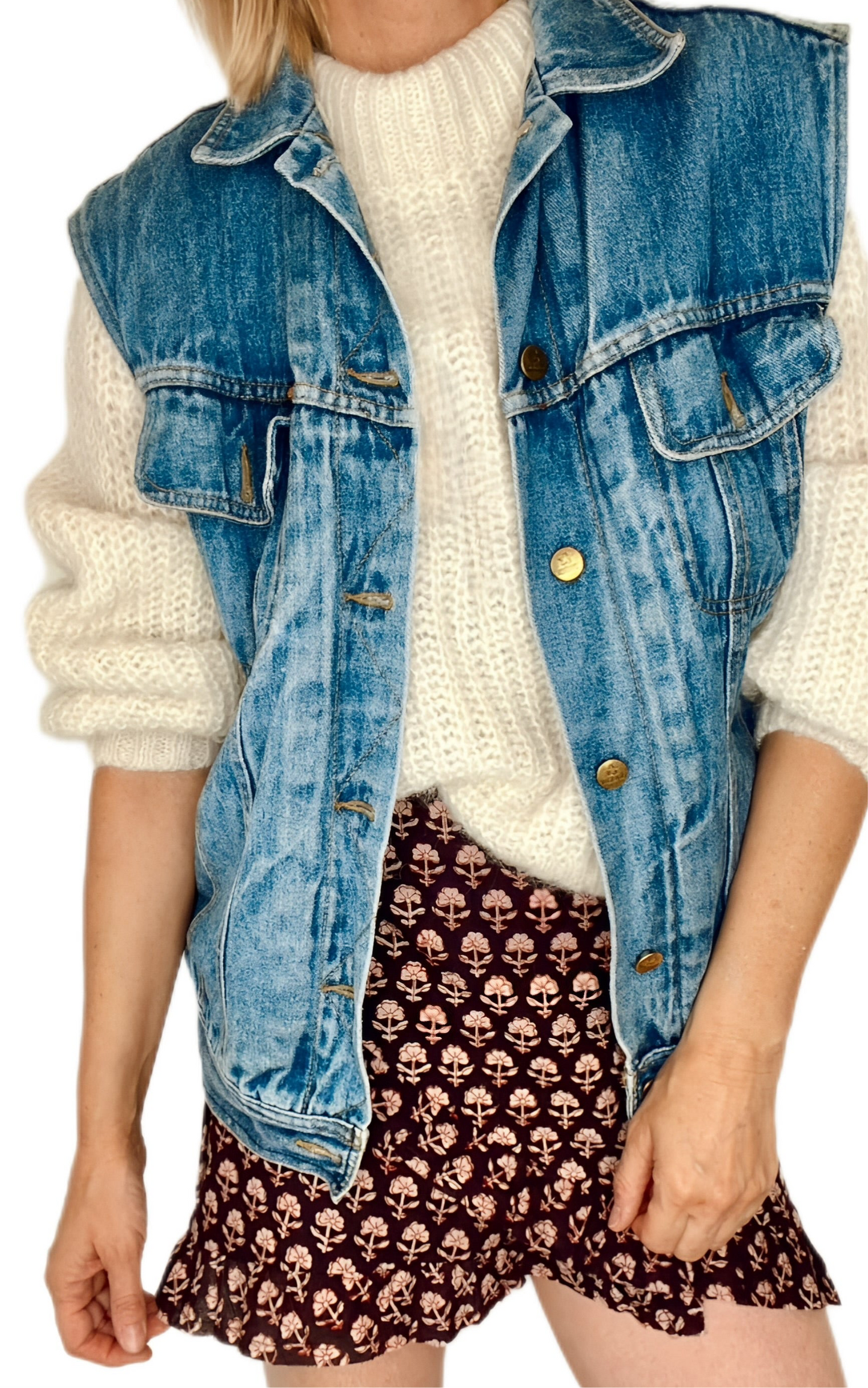 Belly Frill Edge Cotton Wrap Mini Skirt - Deep Bitter Chocolate