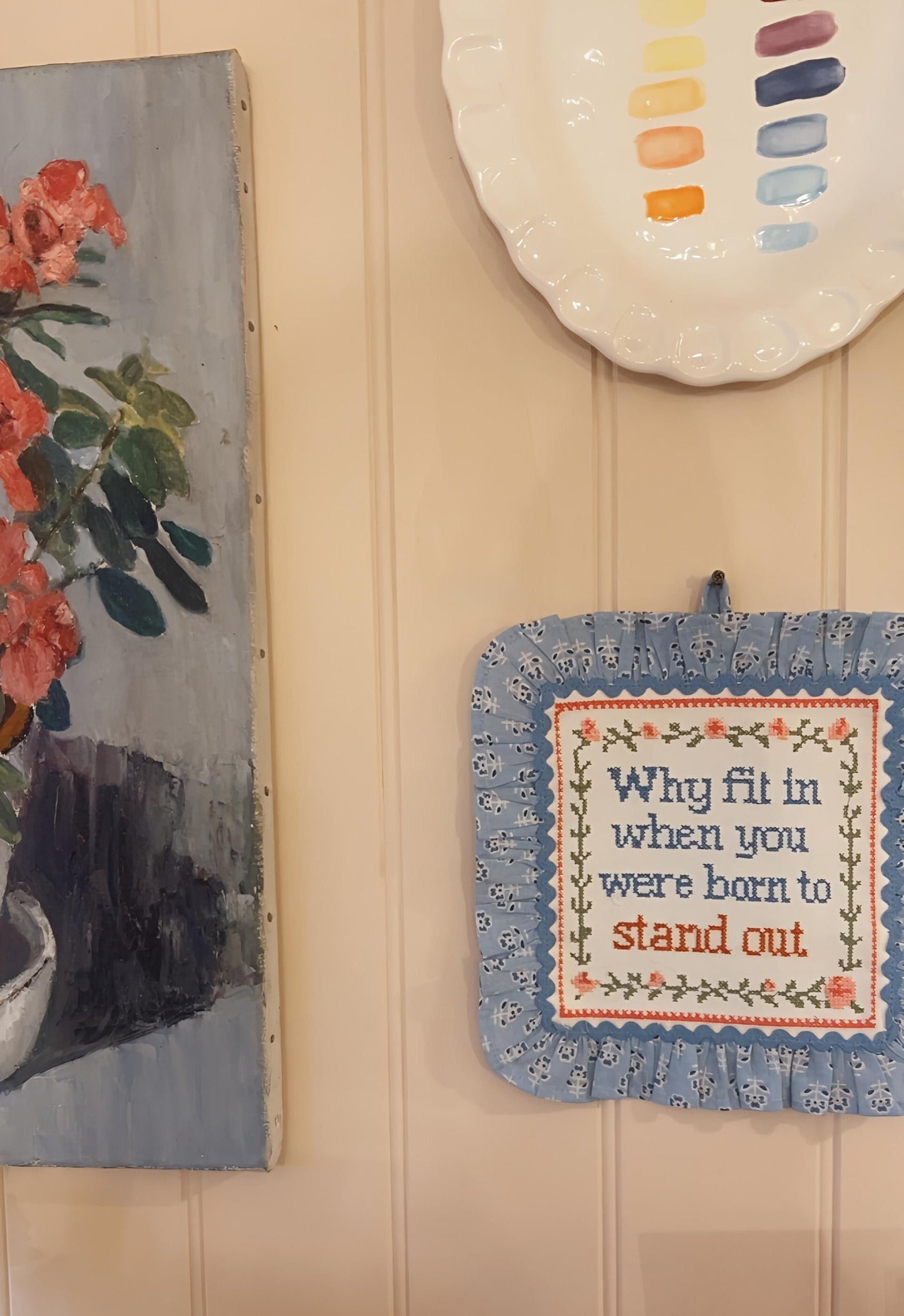 46S x ASLCo. Embroidered Wall Art - Why Fit In…