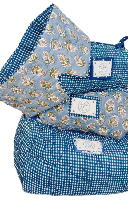 Cuckoo No Waste Quilted Eye Mask - Blue Green