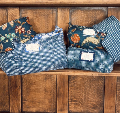 Izzy No Waste Quilted Eye Mask - Deep Teal