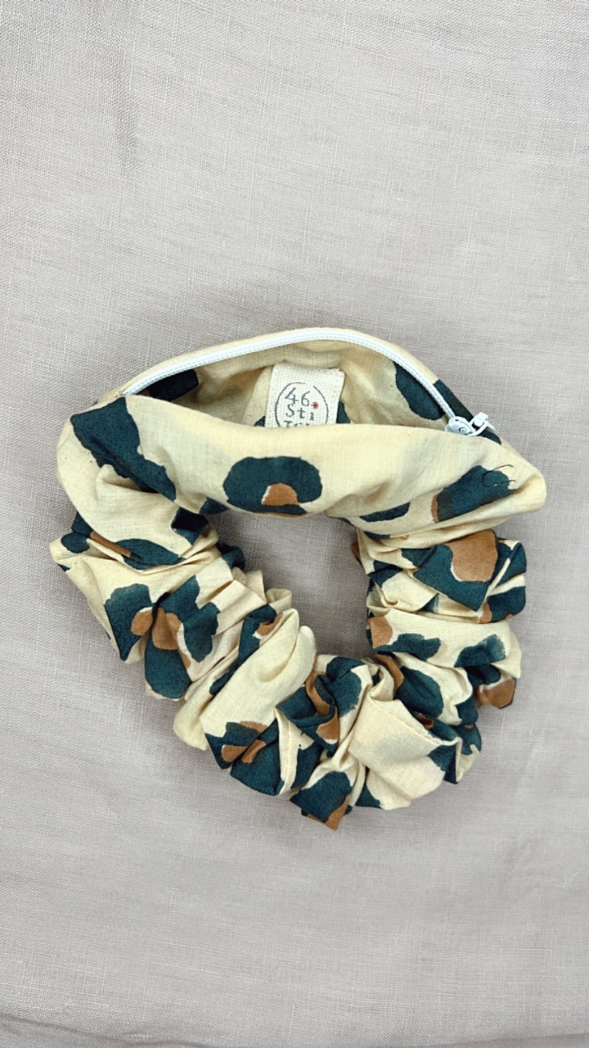 Animal Concealed Zip Pocket Storage Scrunchie - Limited Edition