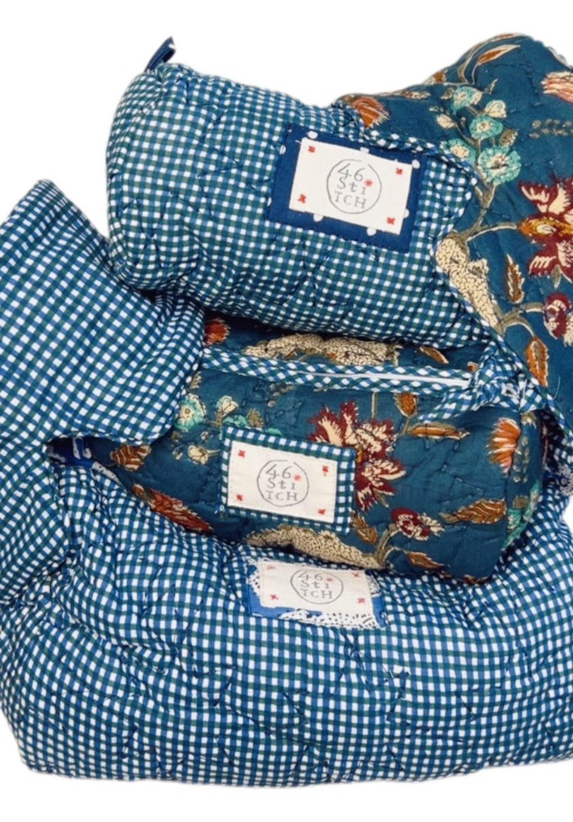 Izzy No Waste Quilted Eye Mask - Deep Teal