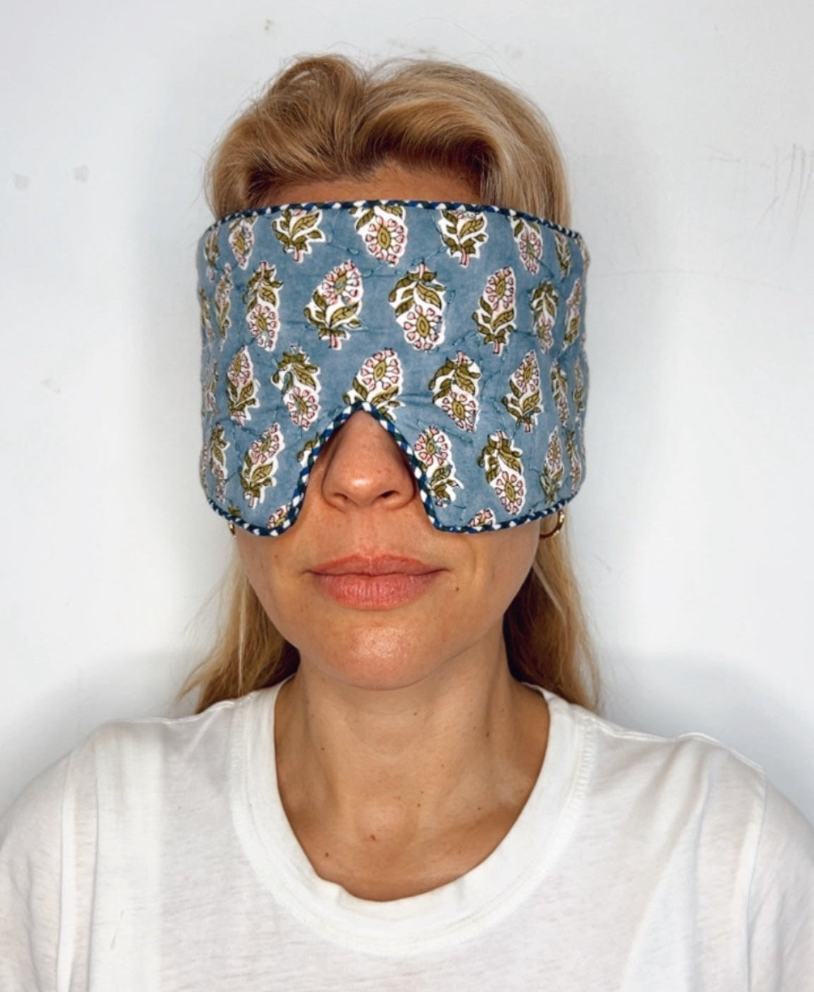 Cuckoo No Waste Quilted Eye Mask - Blue Green
