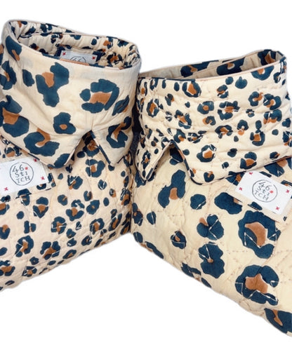 Mini Animal No Waste Quilted Eye Mask - Sand