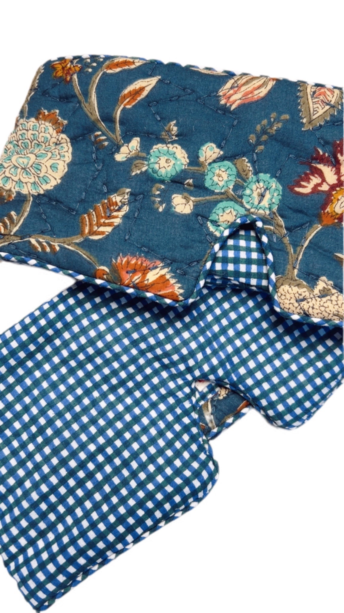 Izzy No Waste Quilted Eye Mask - Deep Teal