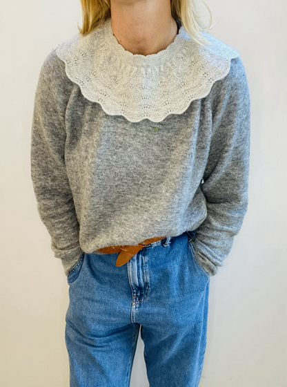 Cath Shell Stitch Knitted Collar - Limited Edition