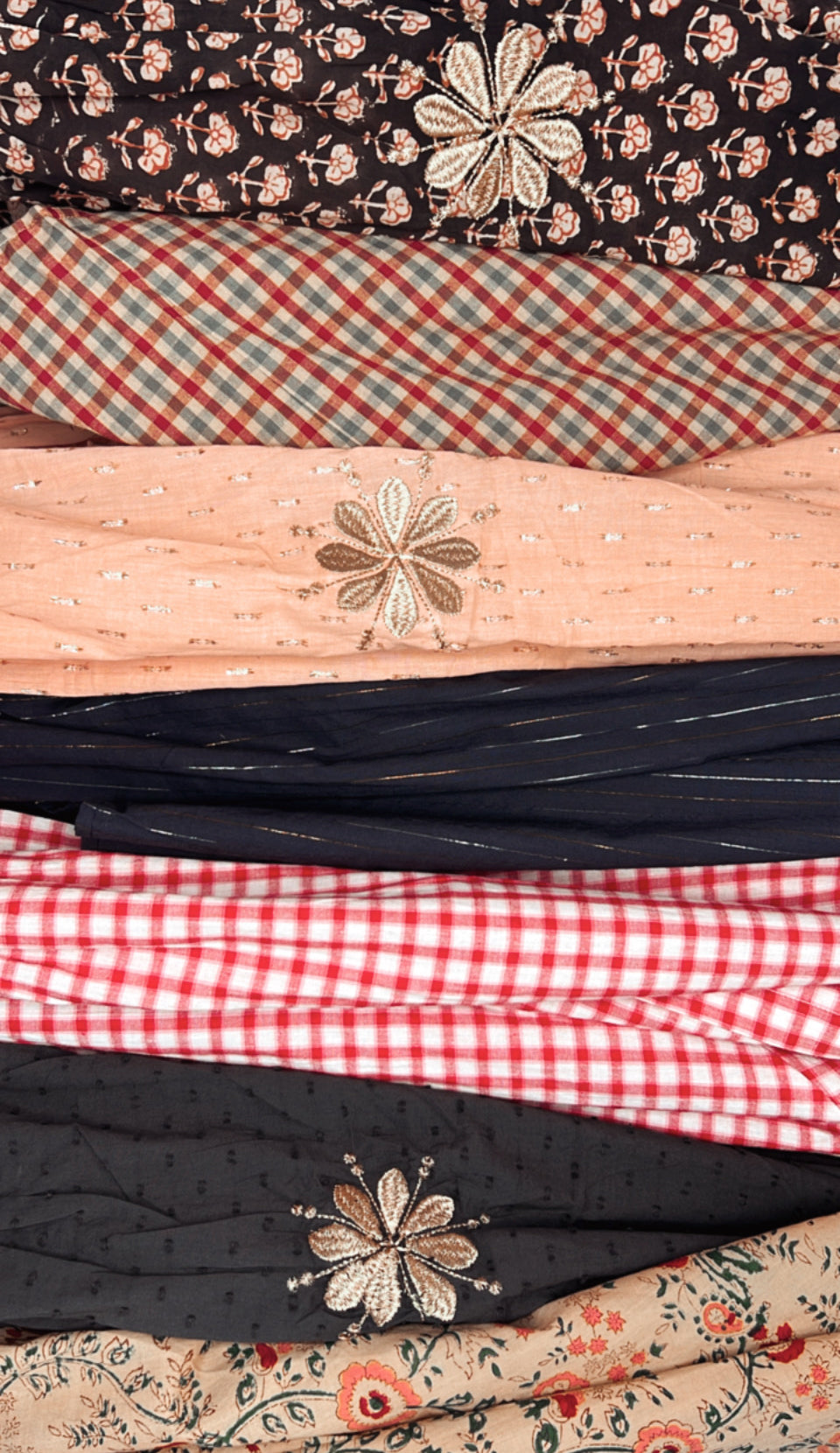 Calamine Half Placket Cotton & Metallic Spot Pop-Over Top - Plaster