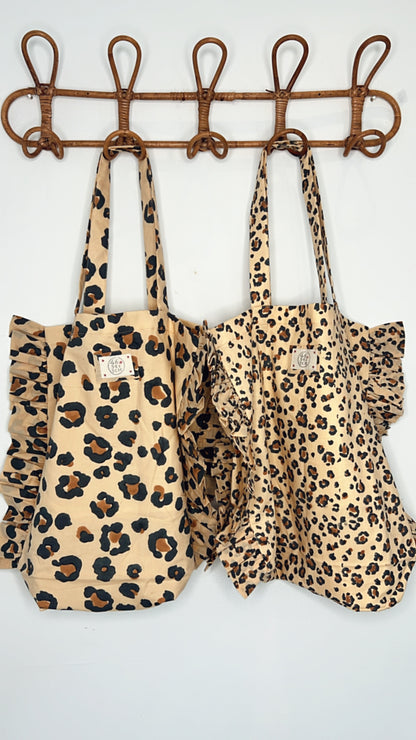 LARGE Mini Animal Print Cotton Fabric Bag