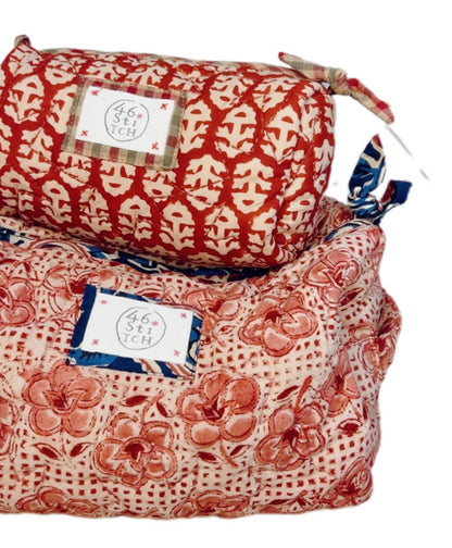 Rizo No Waste Small Make-Up / Wash Bag - Chilli Red