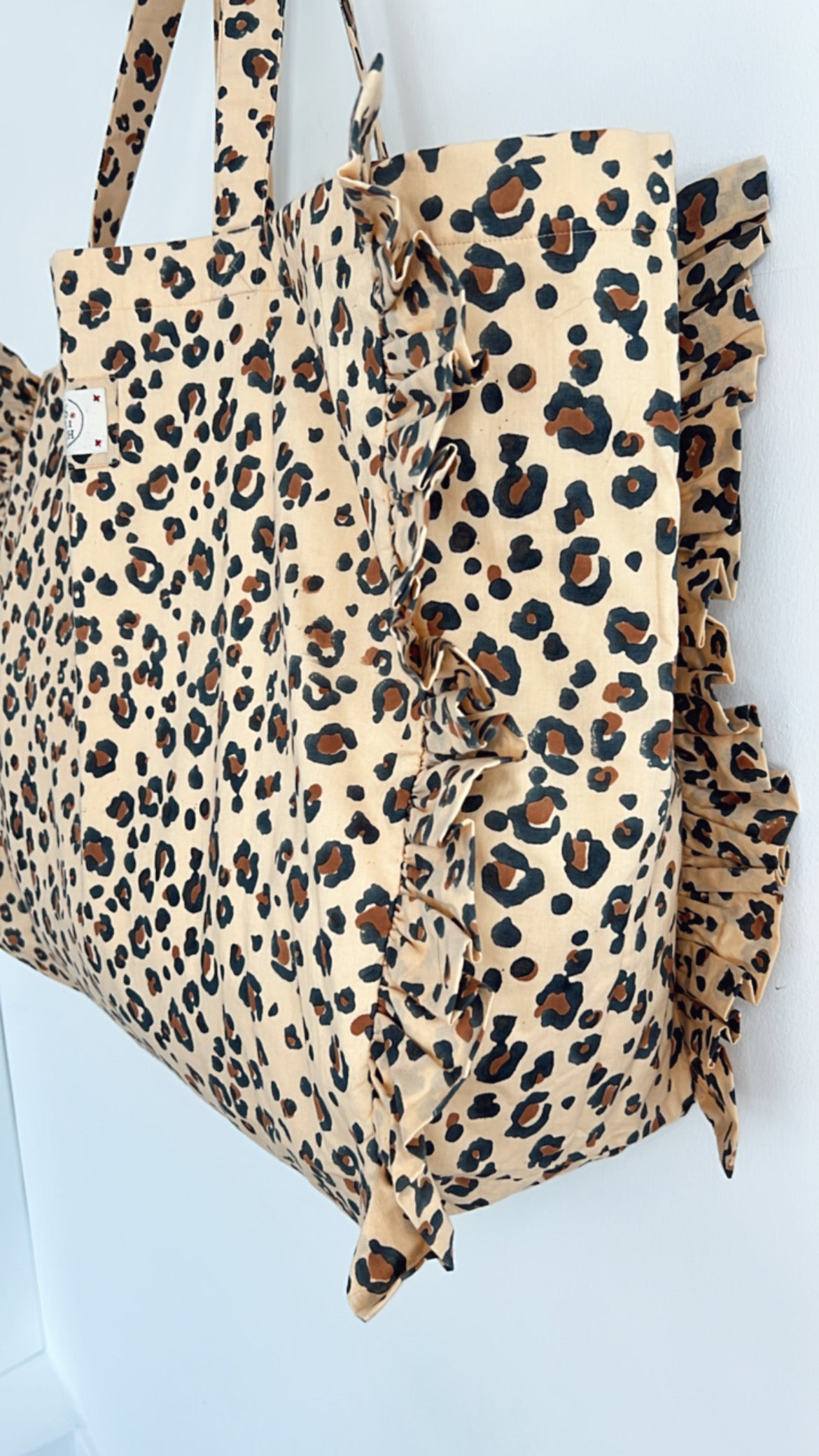 LARGE Mini Animal Print Cotton Fabric Bag