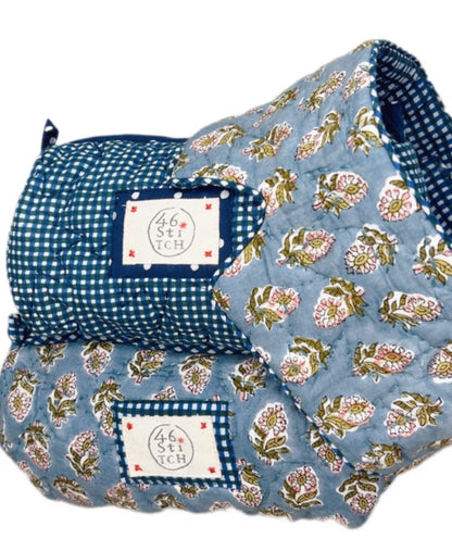 Cuckoo No Waste Quilted Eye Mask - Blue Green