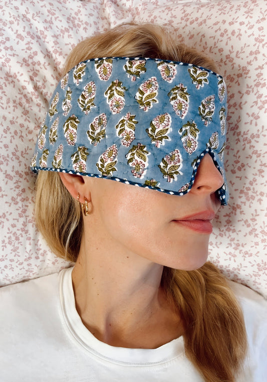 Cuckoo No Waste Quilted Eye Mask - Deep Teal