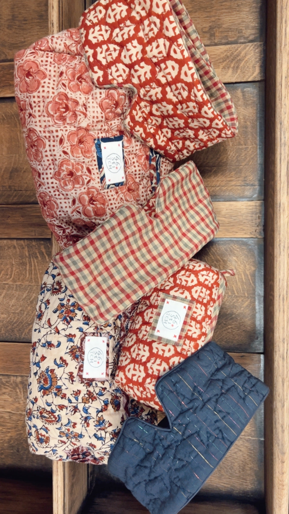 Rizo No Waste Quilted Eye Mask - Chilli Red