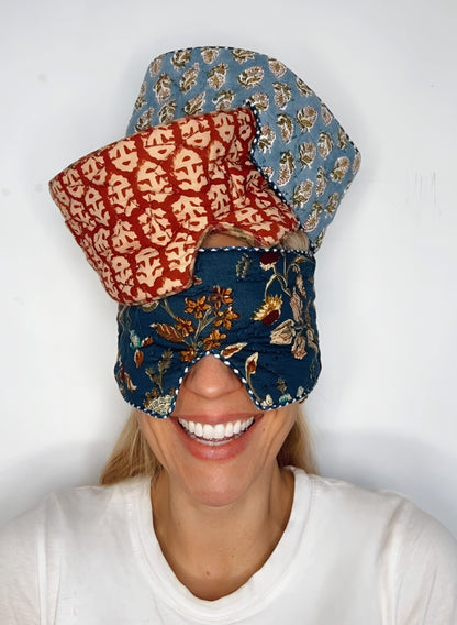 Rizo No Waste Quilted Eye Mask - Chilli Red