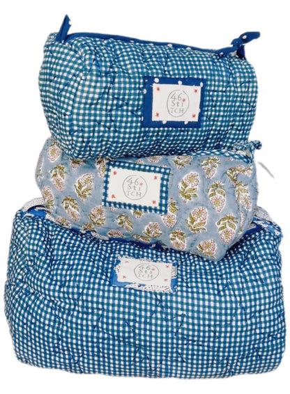 Cuckoo No Waste Small Make-Up / Wash Bag - Blue Green