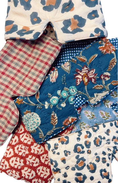 Mini Animal No Waste Quilted Eye Mask - Sand