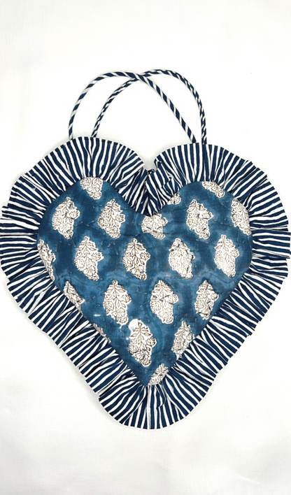 Indi Frill Heart Quilted Bag