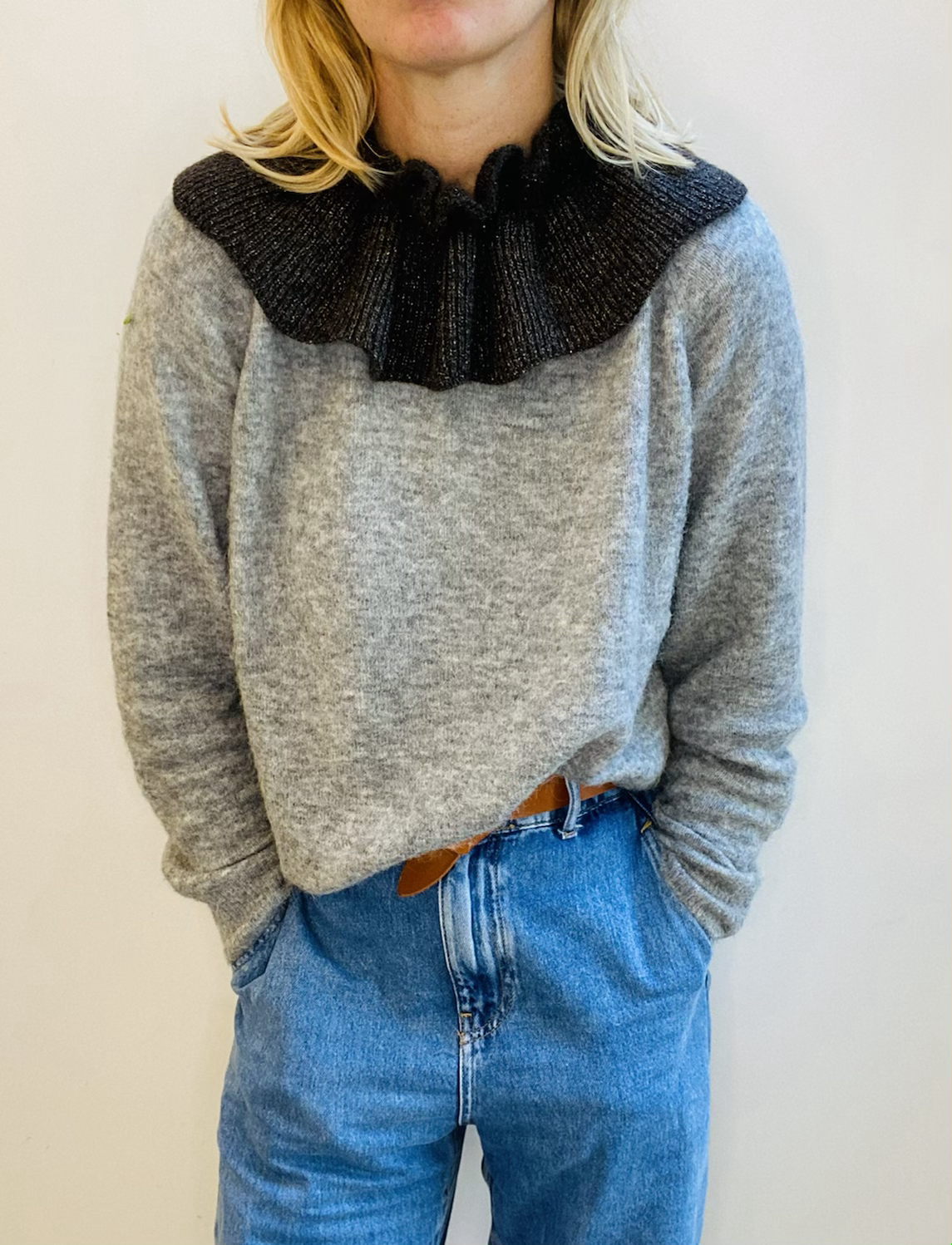 Iona Lurex Knitted Collar - Limited Edition