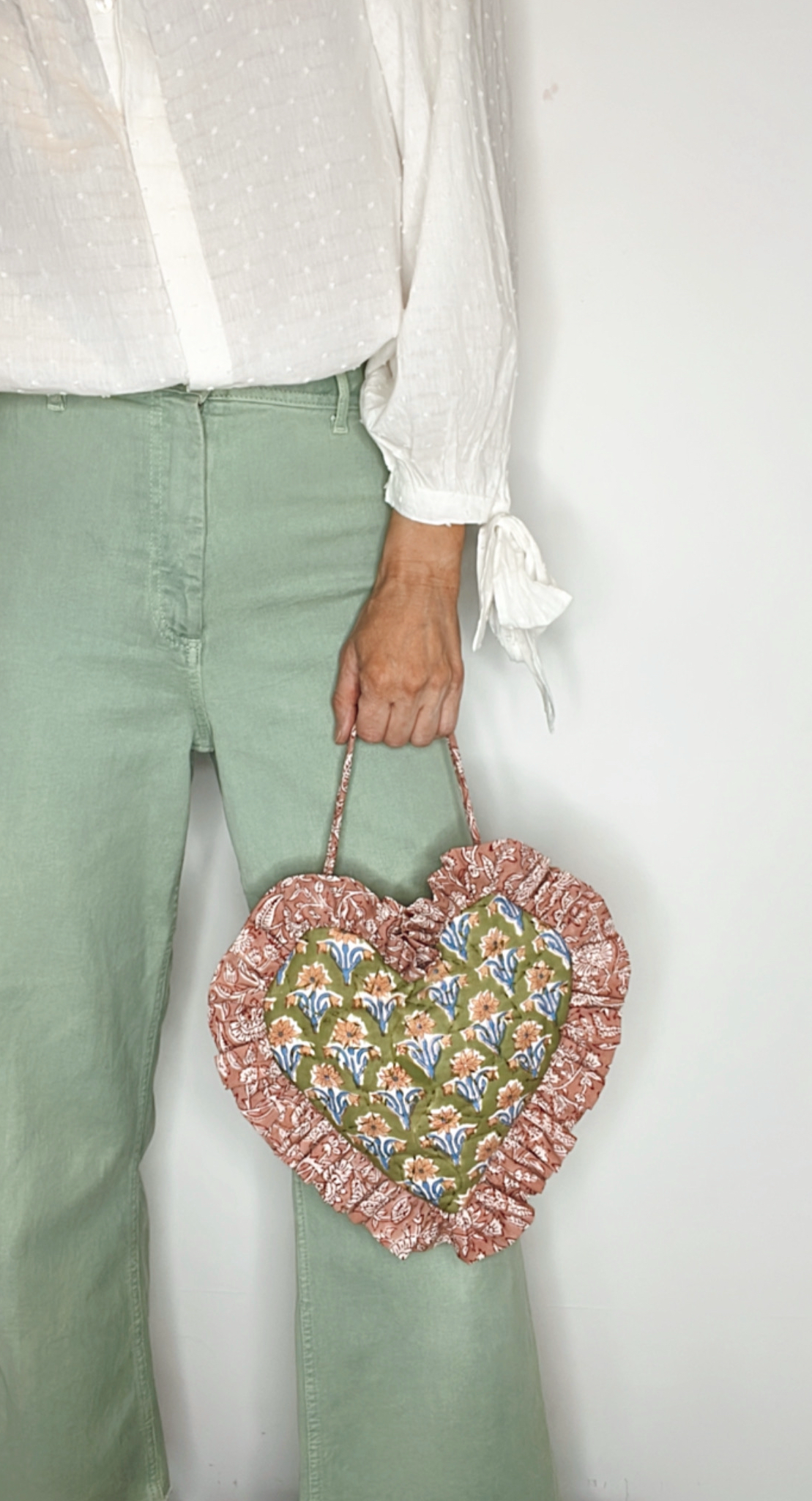 Kiki Frill Heart Quilted Bag