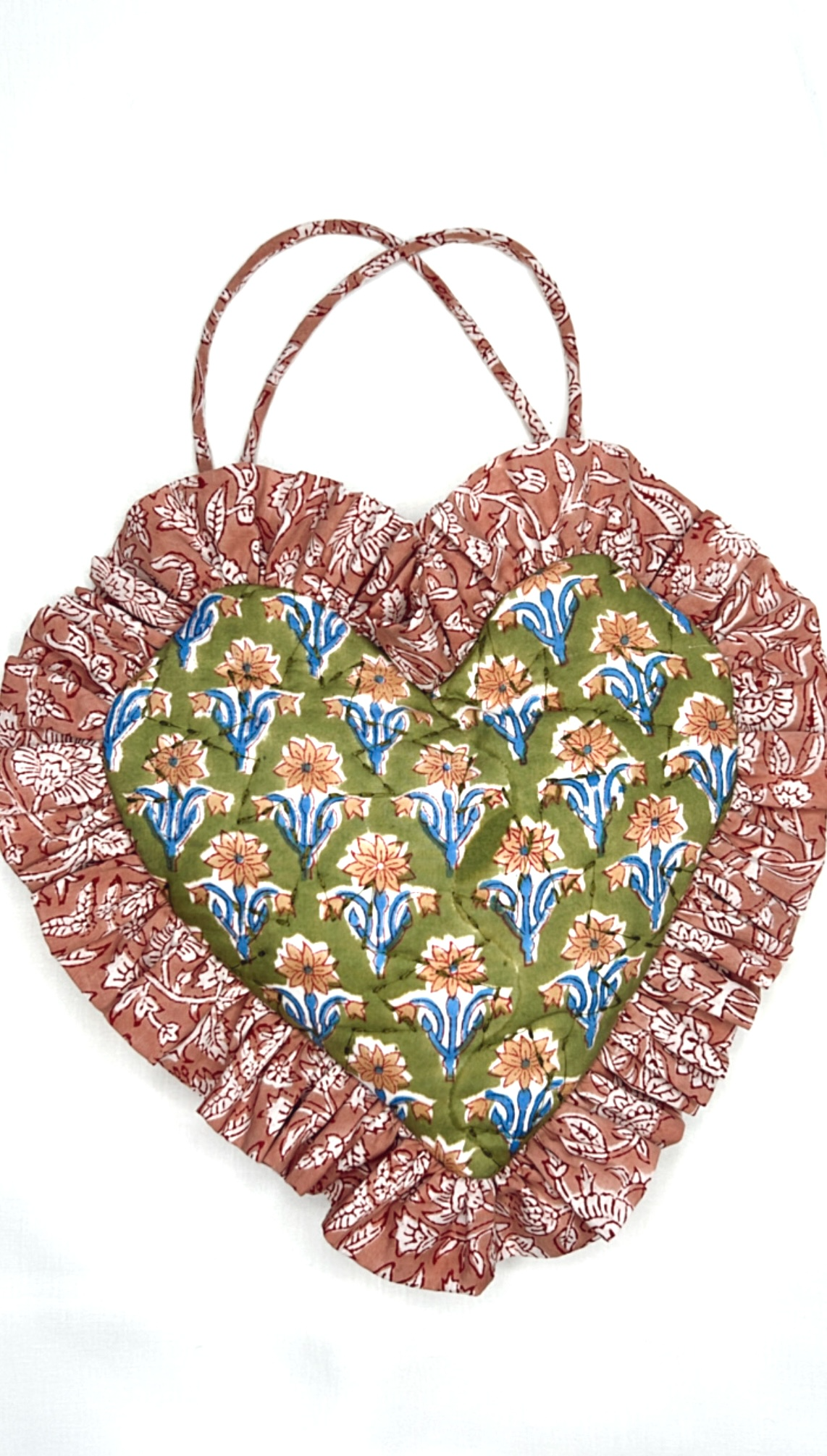 Kiki Frill Heart Quilted Bag