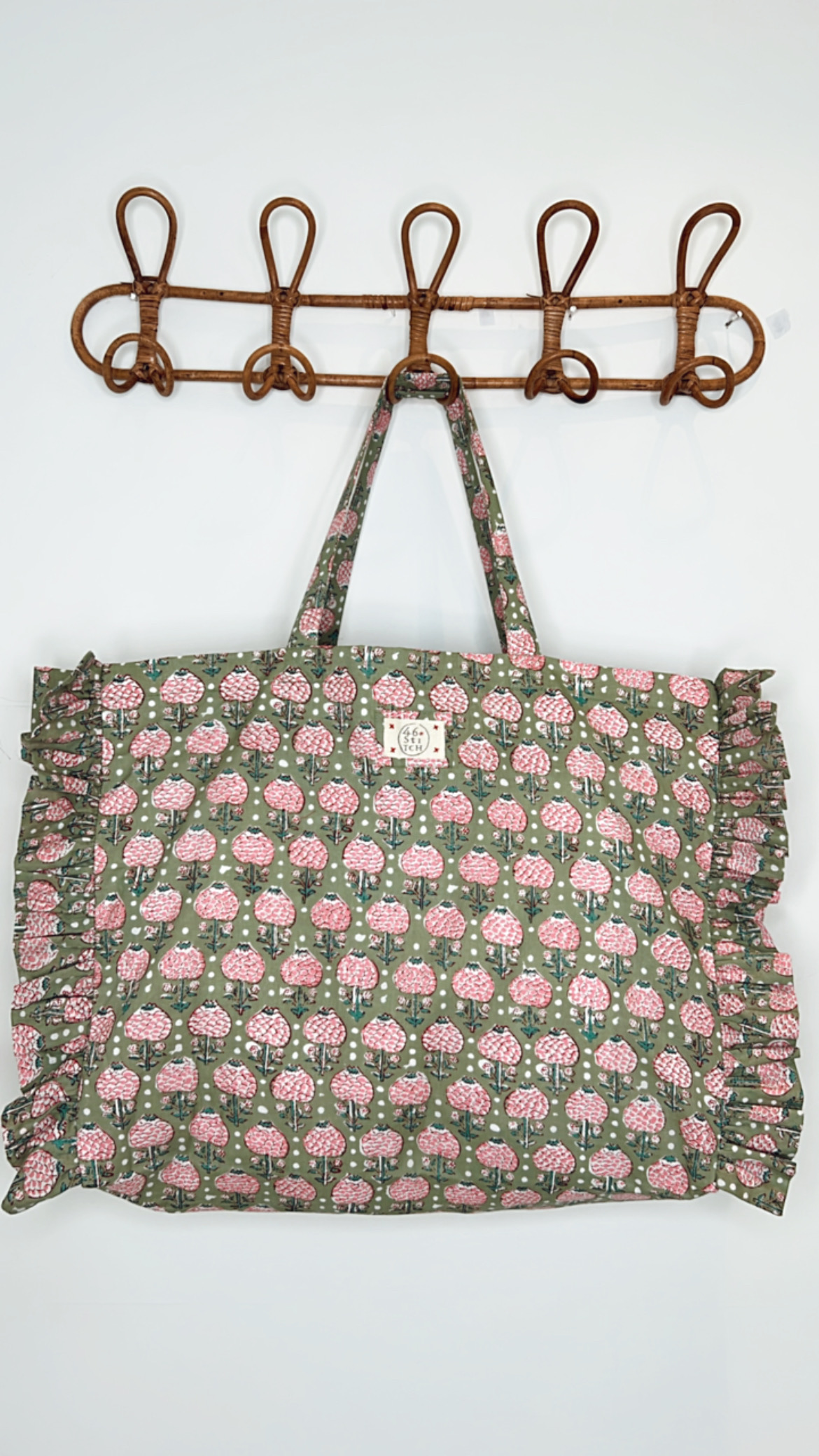 LARGE Khadi Cotton Fabric Bag