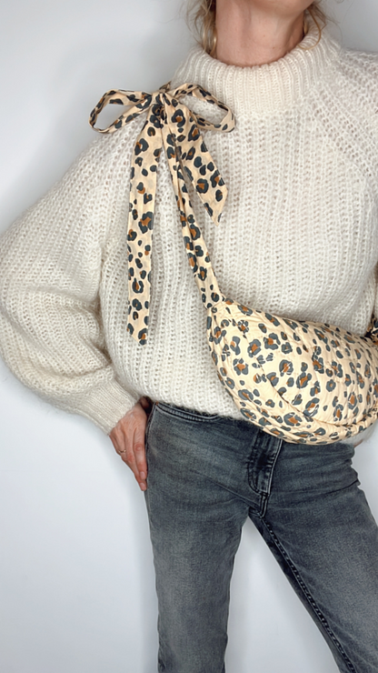 Margot Cotton Quilted Mini Animal Tie Shoulder Bag